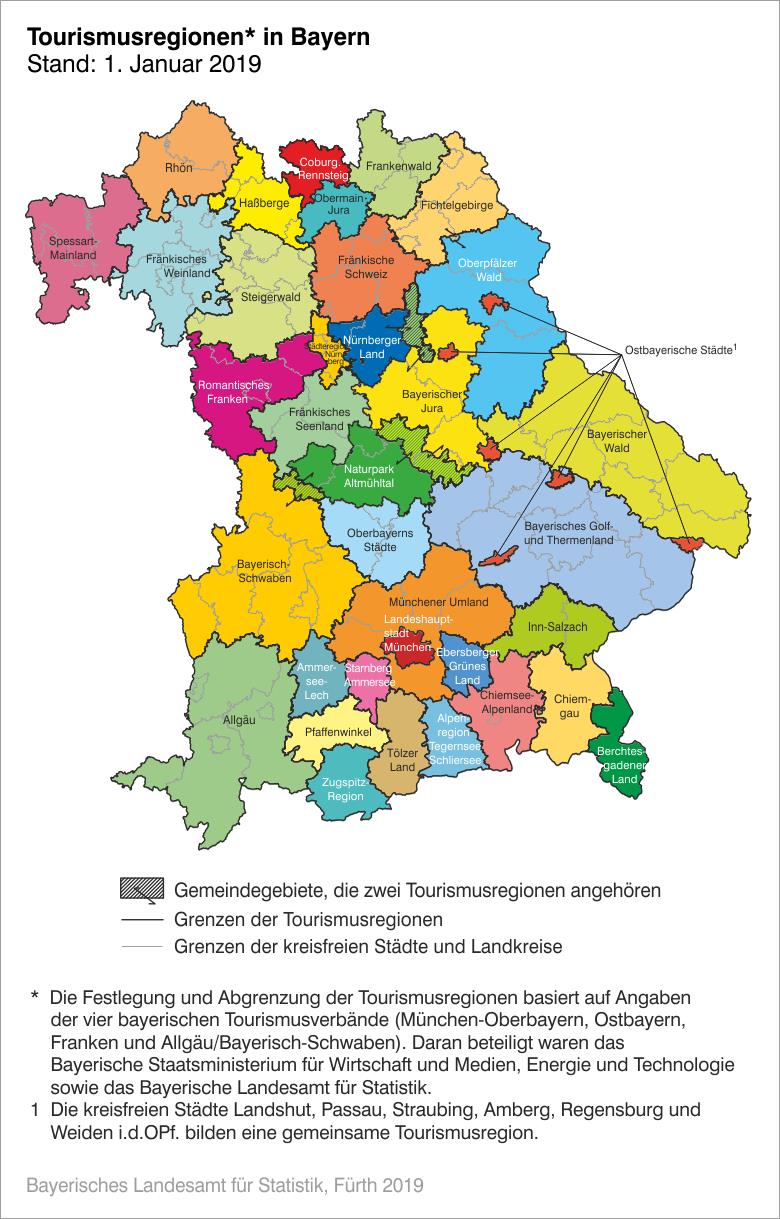 Tourismusregionen* in Bayern Tourismusregionen* in Bayern